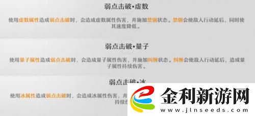 崩壞星穹鐵道弱點機制分析