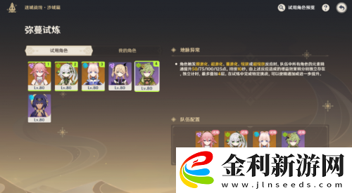 原神彌蔓試煉攻略流程