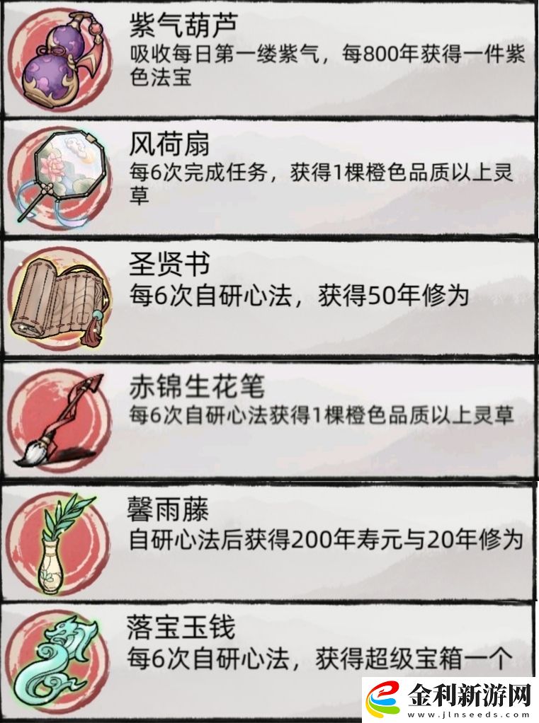 不一樣修仙2神器圖鑒