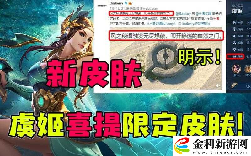 王者榮耀巴寶莉聯動英雄及皮膚究竟會是誰