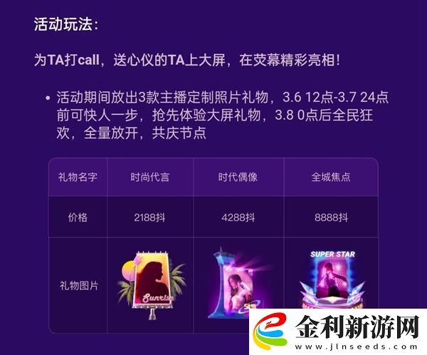 抖音女神節禮物多少錢