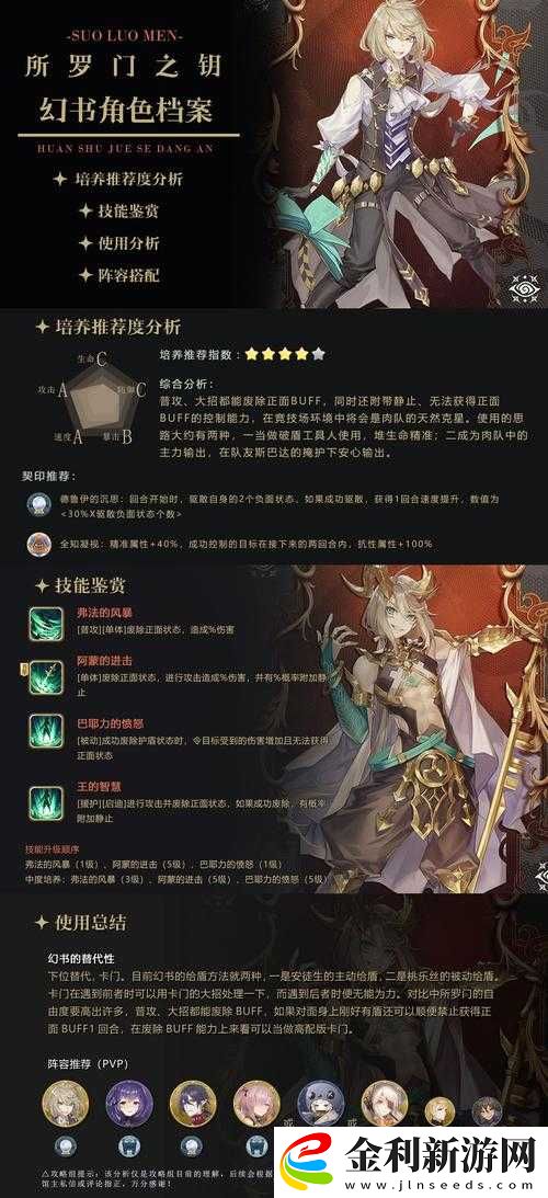 幻書啟世錄中小王子角色契印選擇推薦攻略