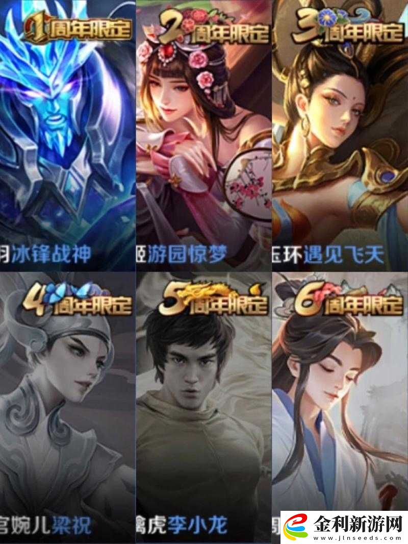 王者榮耀五周年返場皮膚有哪些