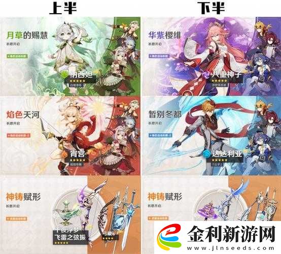 原神甘雨UP池子角色預(yù)測