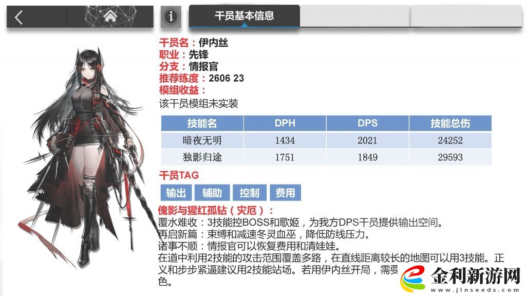 明日方舟伊內絲角色強度解析