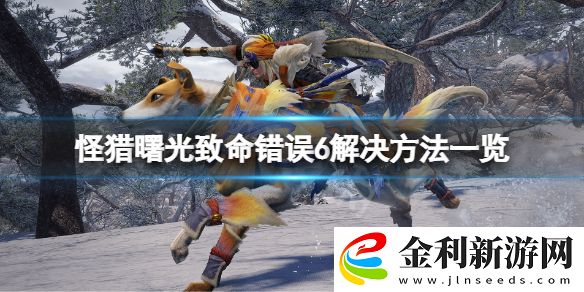 怪物獵人崛起曙光致命錯(cuò)誤6怎么解決