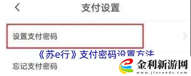 蘇e行怎么設置支付密碼