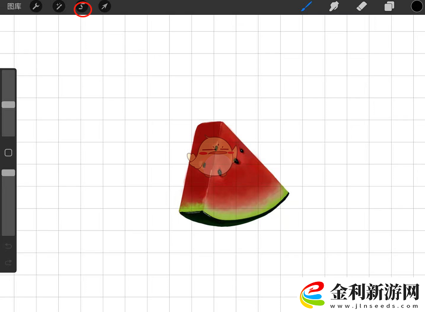 procreate如何調(diào)整局部縮小放大