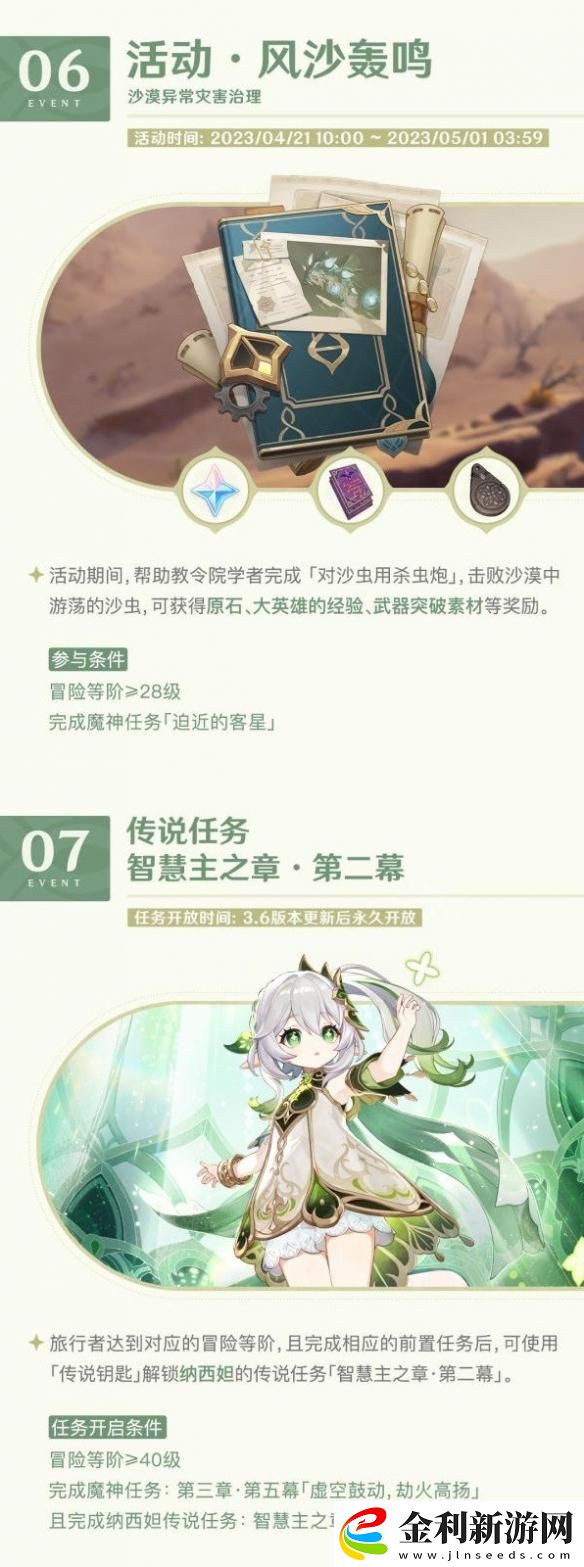 原神3.6版本有什么活動