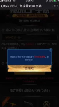 CF手游玩家流量不足